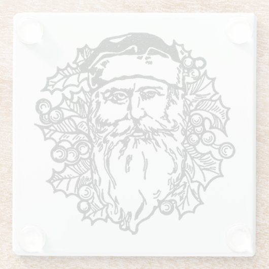 Alte Welt Glasuntersetzer (Rückseite)