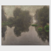 Alte Welt Landschaft Kunstmalerei Geschenkpapier (Flach)