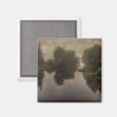 Alte Welt Landschaft Kunstmalerei Magnet (Vorderseite/Rückseite)