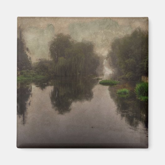 Alte Welt Landschaft Kunstmalerei Magnet (Vorne)