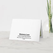 Alte Welt Sankt - Vers Feiertagskarte (Rückseite)