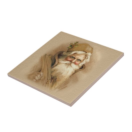 Alte Welt Santa in Brown Fliese (Seite)