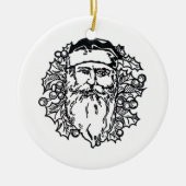 Alte-Welt-Santa-Kreis Keramikornament (Vorne)