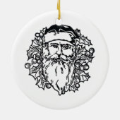 Alte-Welt-Santa-Kreis Keramikornament (Hinten)