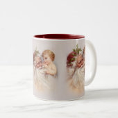 Alte Welt - Santa und Cherub Zweifarbige Tasse (VorderseiteRechts)