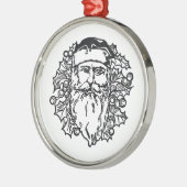Alte Welt Silbernes Ornament (Links)