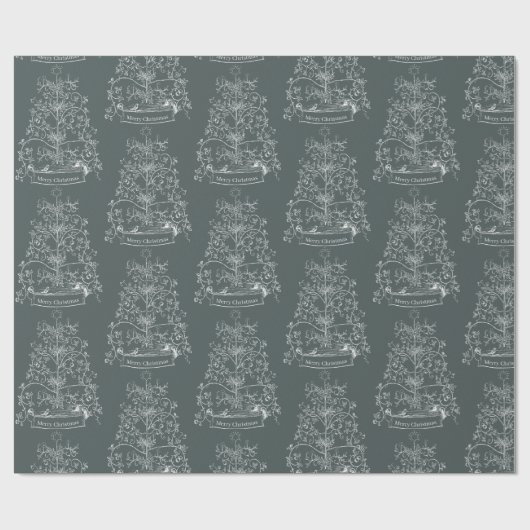 Alte Welt Traditionelle Weihnachten Geschenkpapier (Flach)