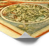 Alte Welt Typografie Poster (Ecke)