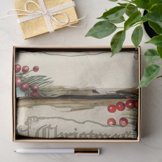 Alte Welt Vater Weihnachten & Notenartikel Dekoupa Seidenpapier (Geschenk)