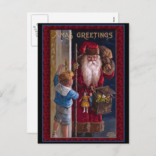 Alte Welt Weihnachten Grüße (Vorne/Hinten)