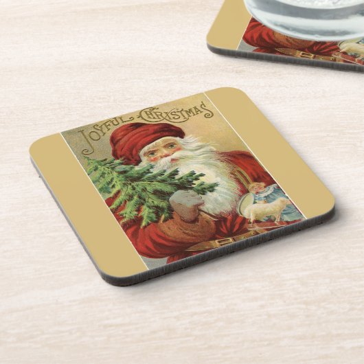 Alte Welt Weihnachtsfeiertage Untersetzer (Linke Seite)