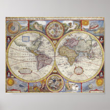 Alte Weltkarte 1626
