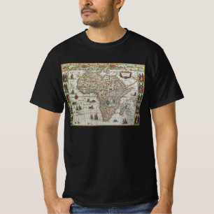 Alte Weltkarte Afrikas von Blaeu, ca. 1635 T-Shirt