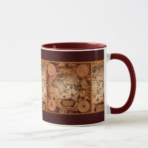 Alte Weltkarte Art - 1481 Tasse
