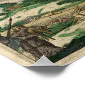 Alte Weltkarte des Weltposters aus der Antike Poster (Ecke)