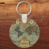 Alte Weltkarte Geschenke Schlüsselanhänger (Vorderseite)