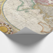 Alte Weltkarte Geschenkpapier (Ecke)