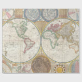 Alte Weltkarte Geschenkpapier (Flach)
