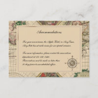 Alte Weltkarte Hochzeitsplakat