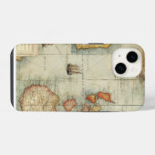 Alte Weltkarte iPhone Hülle (Rückseite (Horizontal))