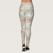 Alte Weltkarte Italiens Leggings (Rückseite)