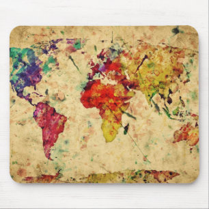 Alte Weltkarte Mousepad