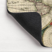 Alte Weltkarte Mousepad (Ecke)
