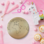 Alte Weltkarte Pappteller (Party)