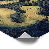 Alte Weltkarte Poster (Ecke)