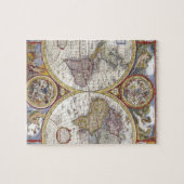 Alte Weltkarte Puzzle (Horizontal)