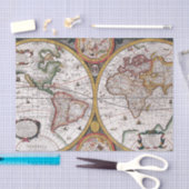 Alte Weltkarte Seidenpapier (Handwerk)