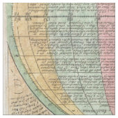 Alte Weltkarte Stoff (Nahaufnahme)