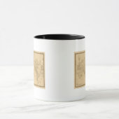Alte Weltkarte Tasse (Zentrum)