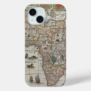 Alte Weltkarte von Afrika von Blaeu, ca. 1635 iPhone 15 Hülle