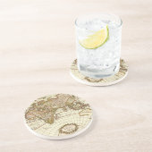 Alte Weltkarte von Frederick de Wit, c. 1680 Getränkeuntersetzer (Seite)