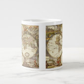 Alte Weltkarte von Frederick de Wit, c. 1680 Jumbo-Tasse (Vorderseite)