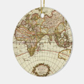 Alte Weltkarte von Frederick de Wit, c. 1680 Keramik Ornament (Links)