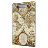 Alte Weltkarte von Frederick de Wit, c. 1680 Klemmbrett (Links)