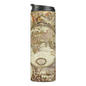 Alte Weltkarte von Frederick de Wit, um 1680 Thermosbecher (Nach rechts gedreht)