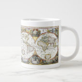 Alte Weltkarte von Hendrik Hondius, 1630 Jumbo-Tasse (Rechts)