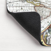 Alte Weltkarte von Hendrik Hondius, 1630 Mousepad (Ecke)