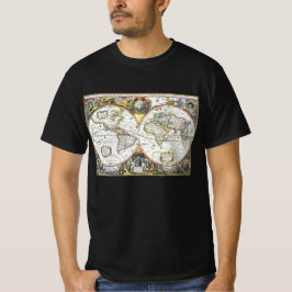Alte Weltkarte von Hendrik Hondius, 1630 T-Shirt