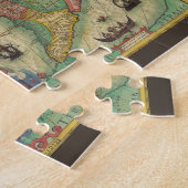 Alte Weltkarte von Hondius für Amerika Puzzle (Seite)