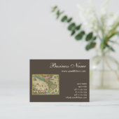 Alte Weltkarte von Hondius für Amerika Visitenkarte (Stehend Vorderseite)