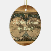 Alte Weltkarte Weihnachtsschmuck (Rechts)