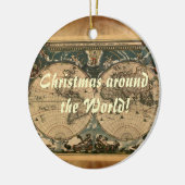 Alte Weltkarte Weihnachtsschmuck (Links)