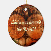 Alte Weltkarte Weihnachtsschmuck (Links)