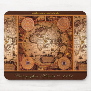 Alte Weltkartenkunst - 1481 Mousepad
