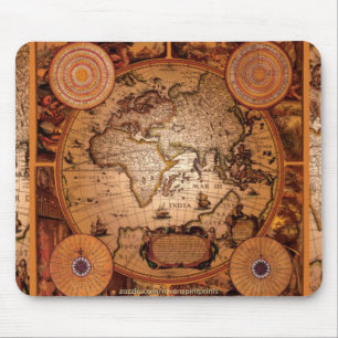 Alte Weltkartenkunst - 1481 Mousepad