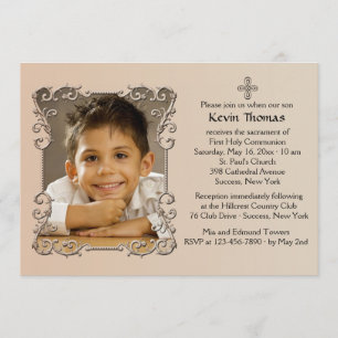 Alte Weltrahmen-Foto-Einladung Einladung